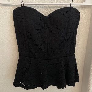 Black lace top